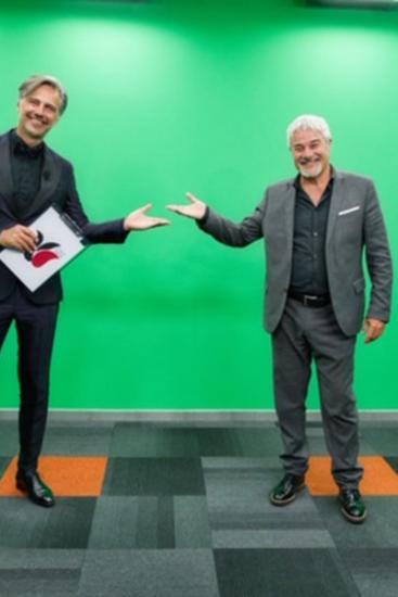 Beppe Convertini E Pino Insegno
