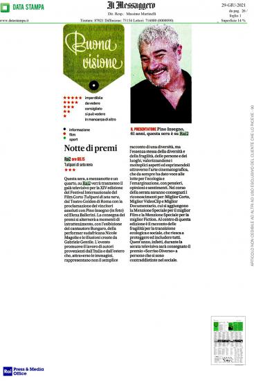 Il Messaggero 29 Giugno