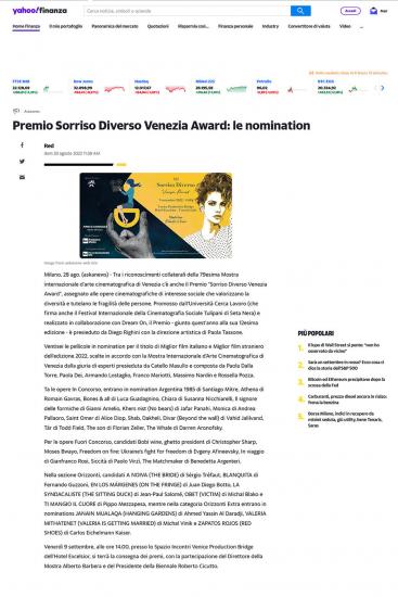 Fireshot Capture 481 Premio Sorriso Diverso Venezia Award Le Nomination It.finance.yahoo.com
